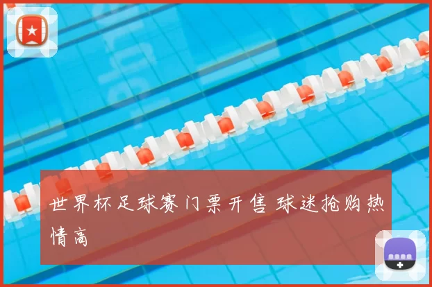 世界杯足球赛门票开售 球迷抢购热情高